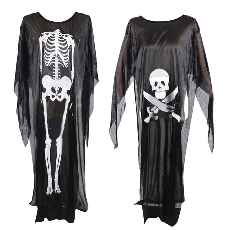 

Mesh Skeleton Poncho Scary Skull Bone Cape Halloween Skeleton Costume Halloween Cosplay Costume Halloween Poncho
