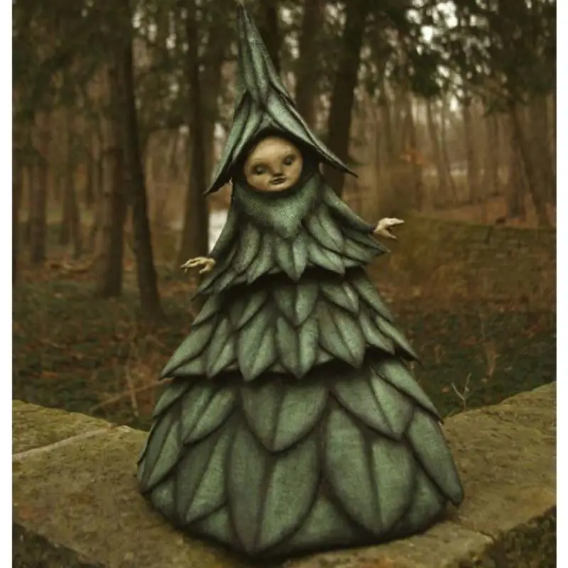

1PC Nightmare Witch Resin Crafts Sculpture Halloween Decor Outdoor Resin Witch Statue Patio Witch Garden Decoration