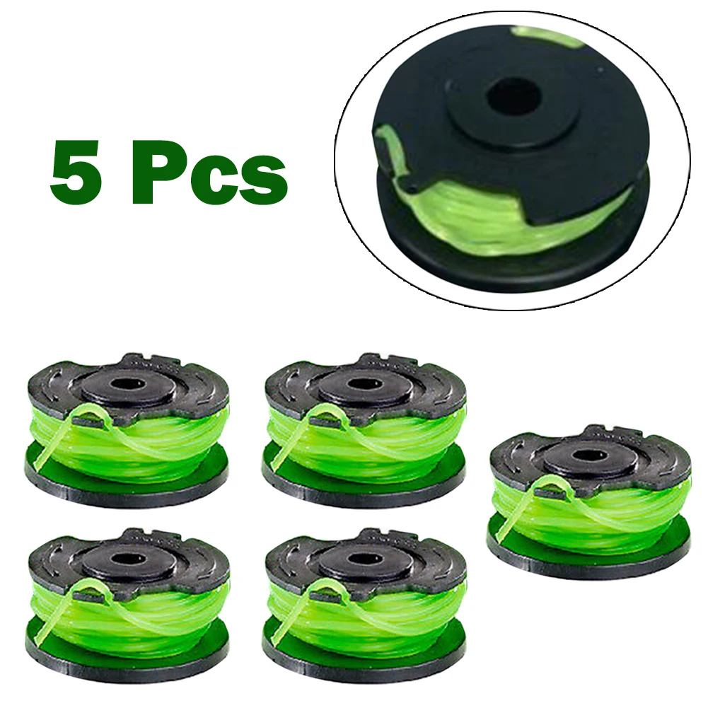 

5pcs/set Spool Grass Trimmer 0.080 In.Single Lines Cutter Head Thread Line String Saw Strimmer Garden Lawn Mower Accessories