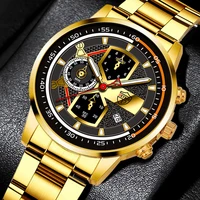 luxury brand mens watches fashion men sports stainless steel quartz wrist watch luminous clock man business watch montre homme