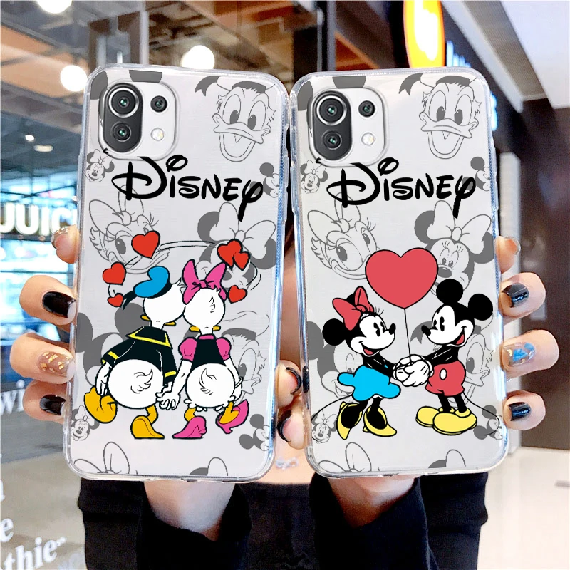 

Disney Donald Duck Love Transparent Phone Case For Xiaomi Mi 13 Lite 12T 12S 12X 12 11 11T 11i 10T 10 9 Pro Ultra 5G Cover Shell