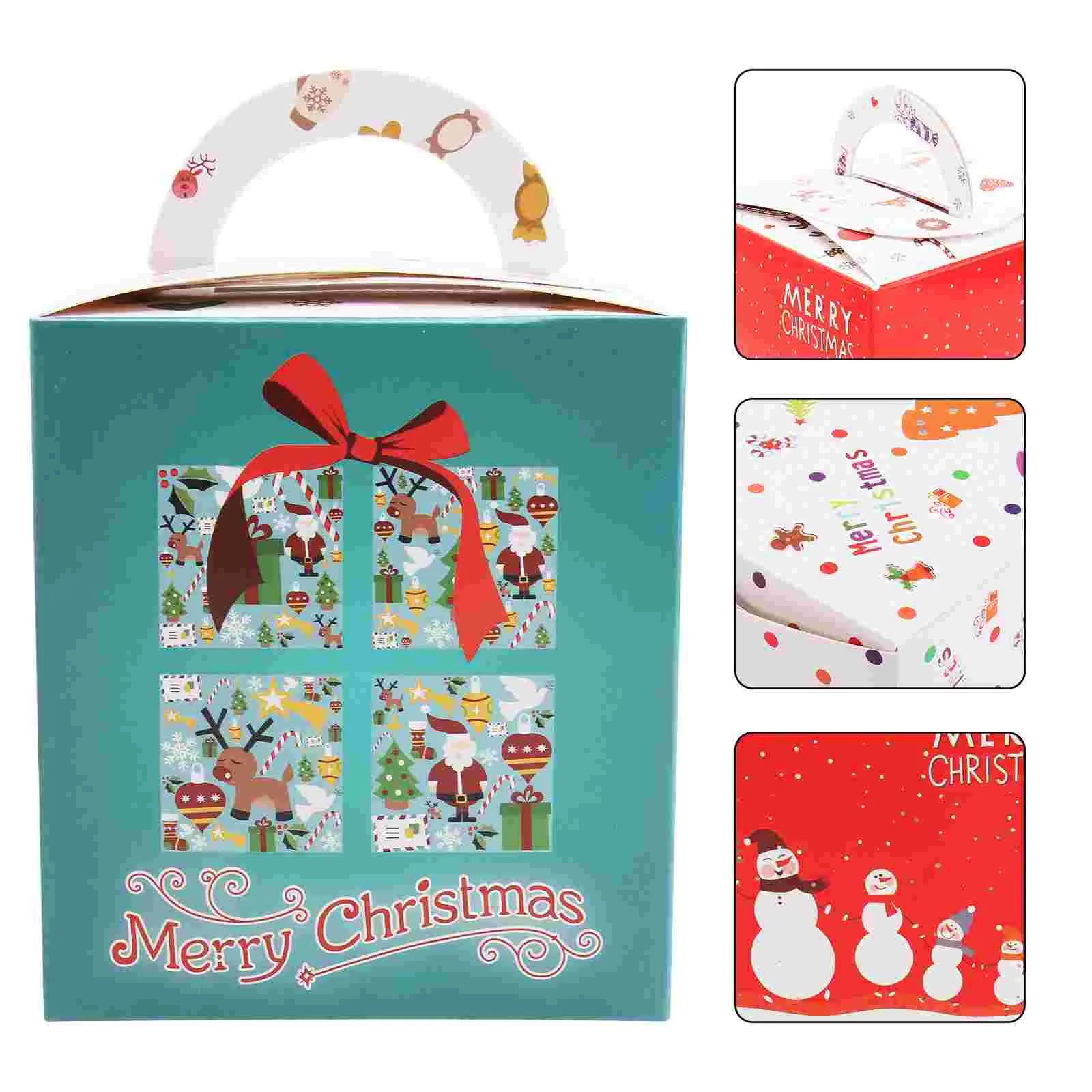 

Christmas Boxes Box Paper Holidaycandy Boxe Chocolate Goodie Treat Presents Party Cake Gift Favor Cupcake Bakery