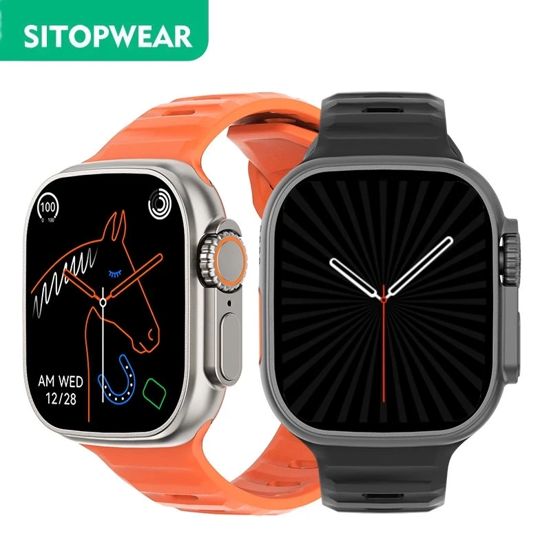 

NEW SitopWear Smart Watch Ultra Men Women Smartwatch Bluetooth Calls Temperature Measuring Health Monitoring Wireless Charging