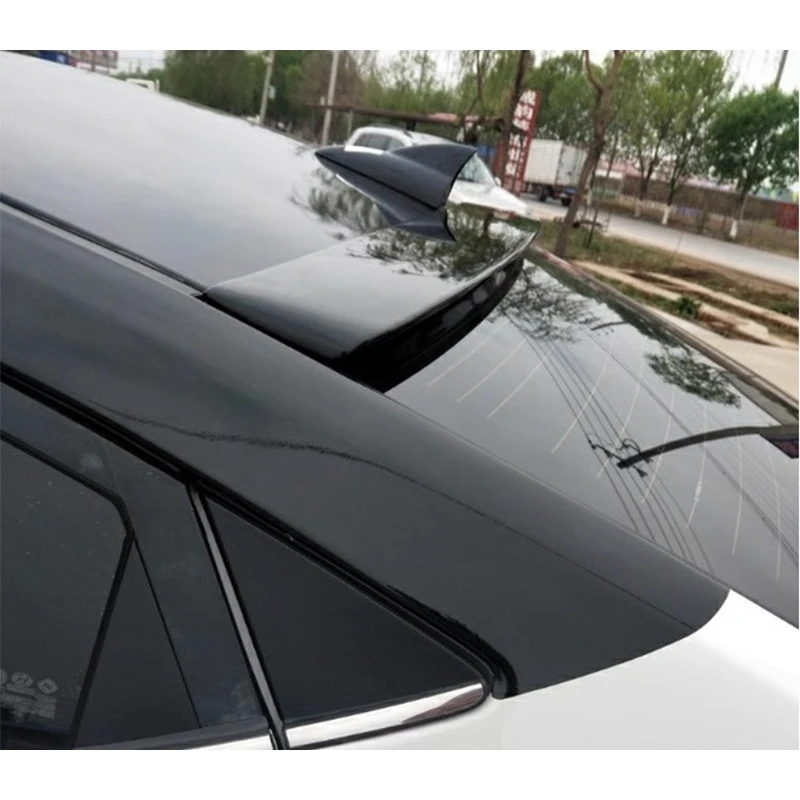 Спойлер из углеродного волокна для Hyundai Elantra 2012 2013 2014 2015 черный/белый цвет спойлер