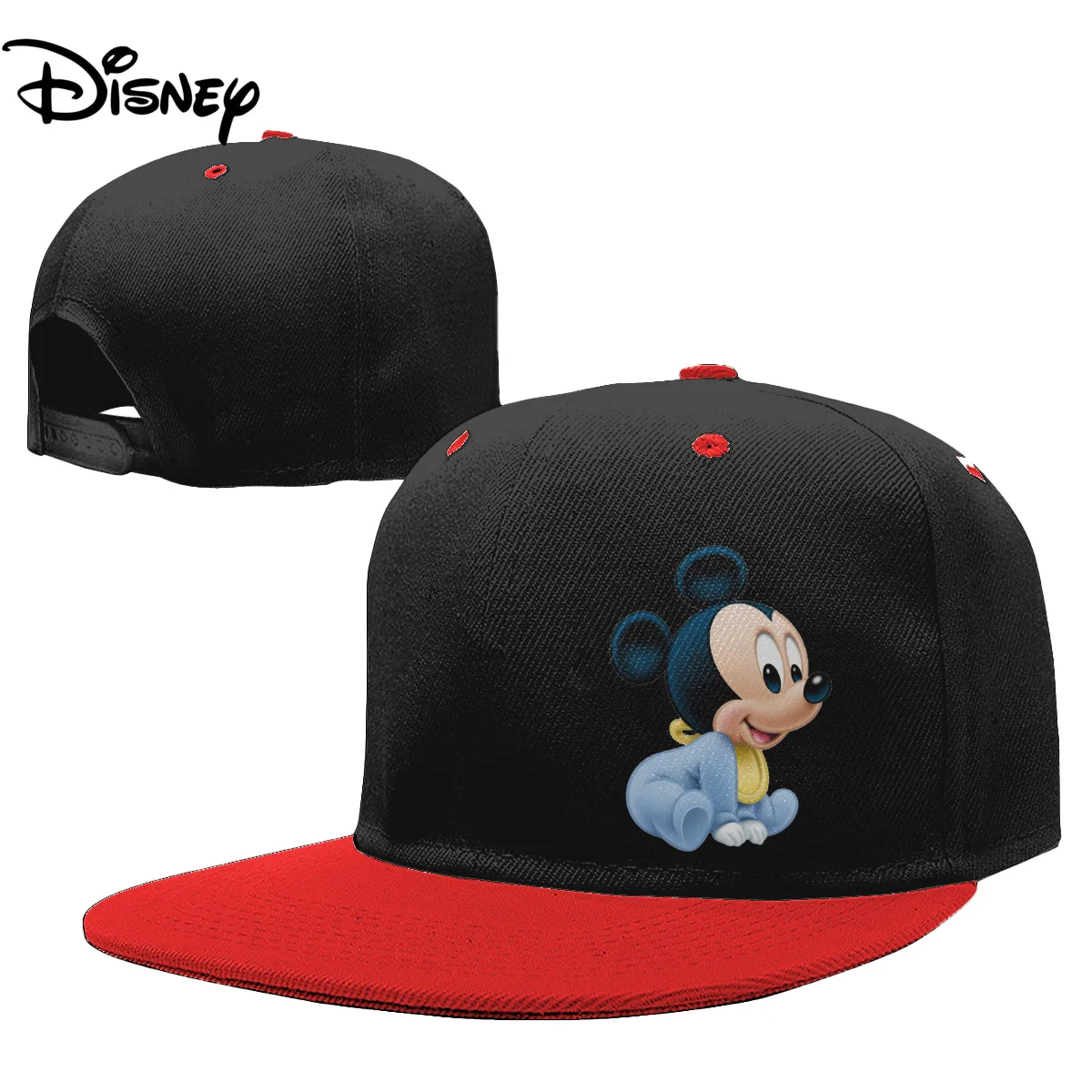 

2022 Disney Mickey Children Hip-hop Cap Breathable Sun Hat Boy Girls Baseball Cap Summer Outdoor Sport Adjustable Visors Hat
