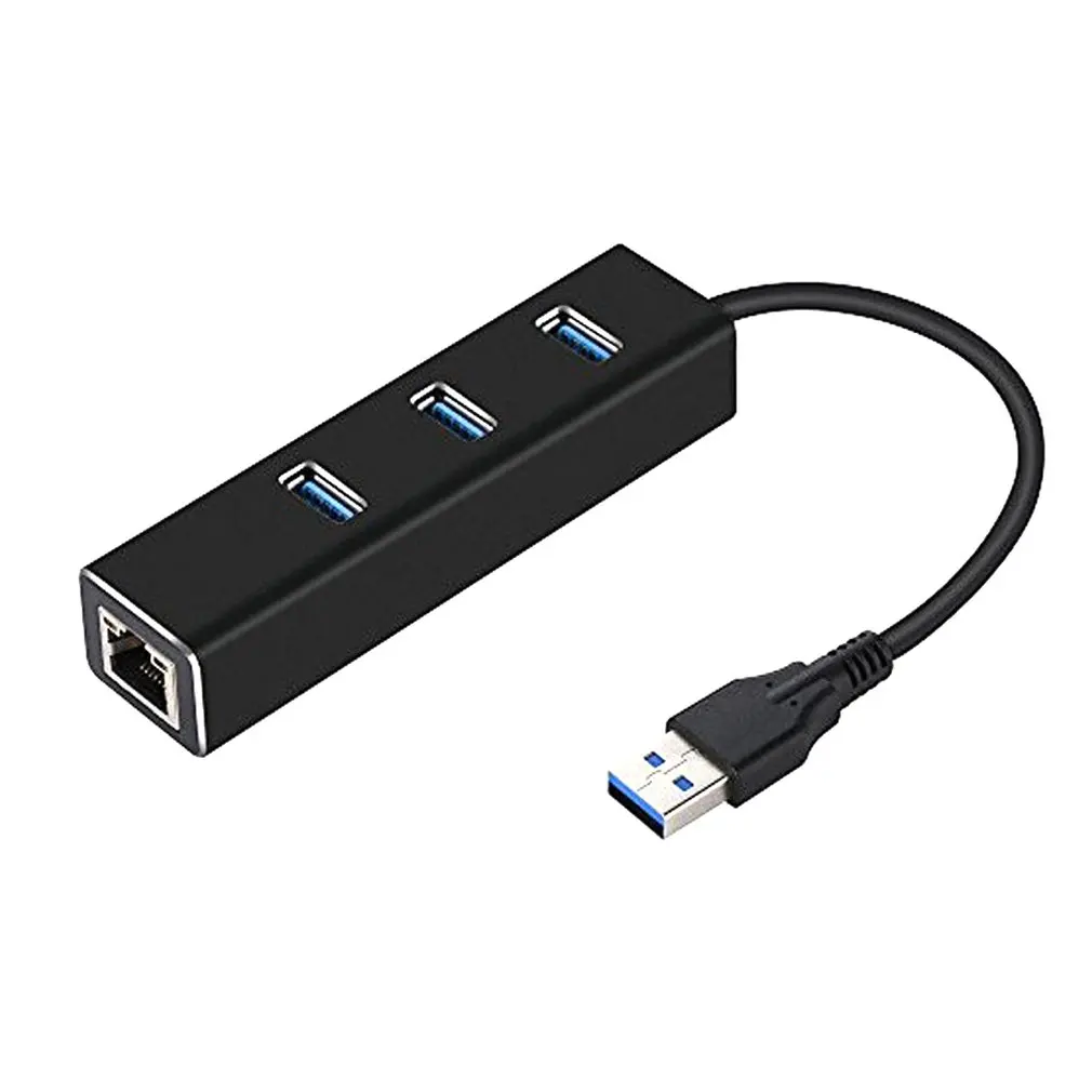 

Адаптер USB Gigabit Ethernet с 3 портами, USB 3,0 хаб с USB на сетевую карту Rj45 Lan для Macbook Mac Desktop