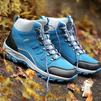 mens high quality classic hiking boots wear resistant non slip safety work shoes winter womens fashion warm belt fleece boots