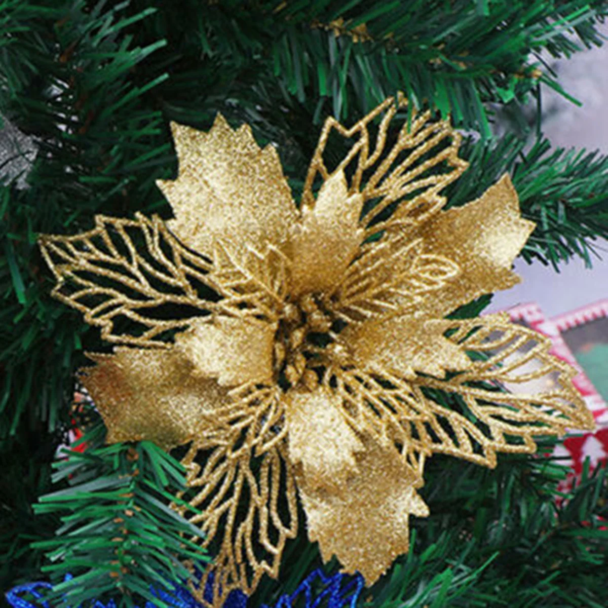 

Party Christmas Flowers Xmas Fake flower Festival Hanging Ornament Wedding Atificial Christmas Flowers Decoration
