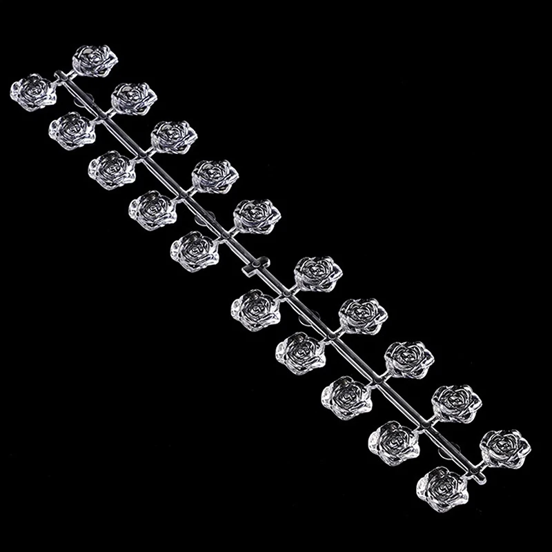 Накладные ногти Цветная карточка Дисплей Полка Прозрачные образцы ногтей карта