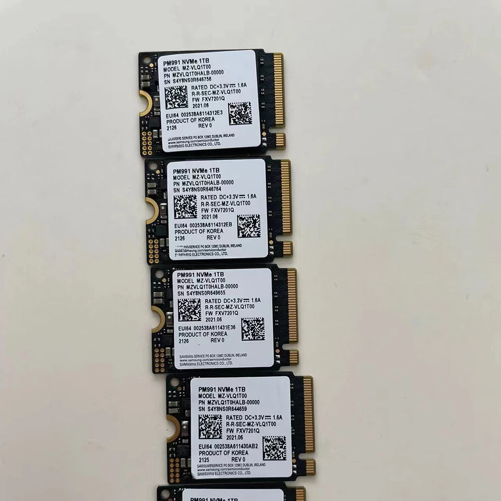 

PM991 For Samsung New Solid State Drive MZVLQ1T0HALB-00000 2230 1T NVME SSD