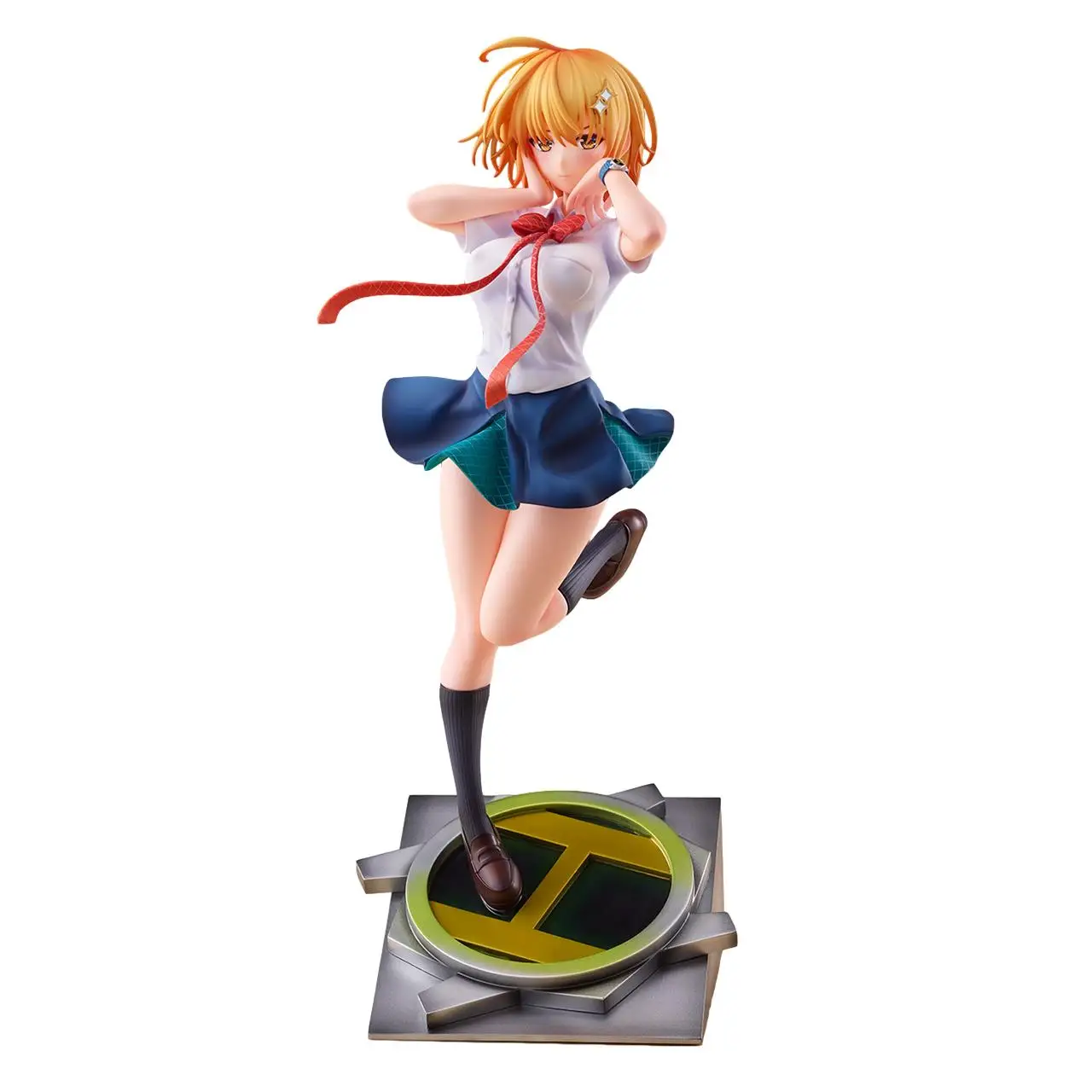 

In Stock Original 24.5cm Anime Figure ANIPLEX Crossbow Team HxEROS Stellite PVC Anime Character Ornaments Collectible Model Toys