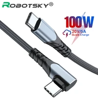 usb c to usb type c for samsung s20 pd 100w 5a cable for macbook ipad pro quick charge fast usb charge cord for xiaomi note 1m