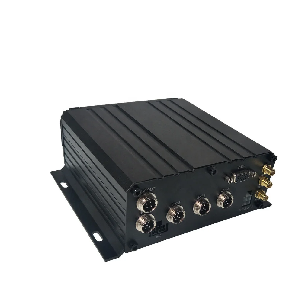 Фото 4G GPS 1080P AHD H.265 HDD GPS IPC 4-канальный MDVR Мобильный видеорегистратор для автомобилей, грузовиков, автобусов, с функцией записи в режиме 