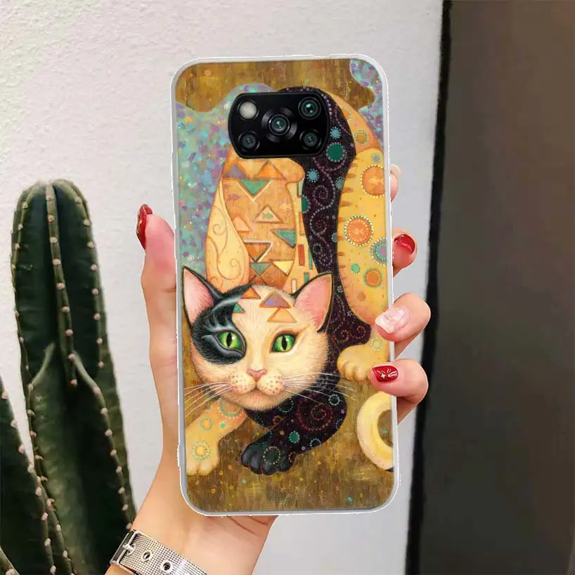 Чехол для телефона Kiss by Gustav Klimt Desig Xiaomi Poco X3 Nfc M3 F3 F1 Mi Note 10 Pro 11 Lite 9 8 CC9 9T 10T A3 A2 A1 11T 11i Fun
