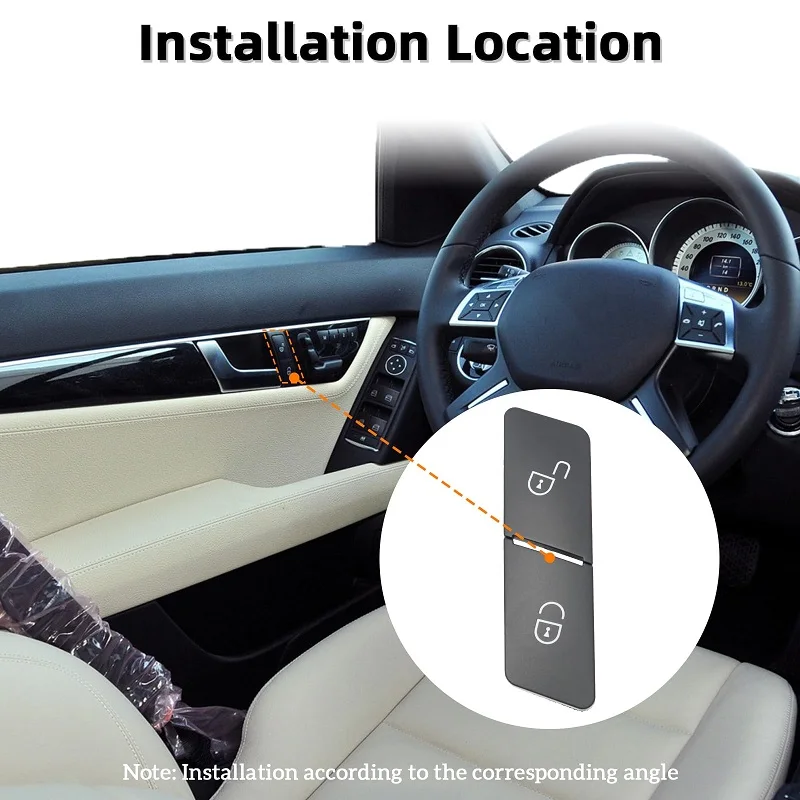 Кнопка включения замка левой и правой двери автомобиля для Benz Mercedes A B C E GLK Class W204