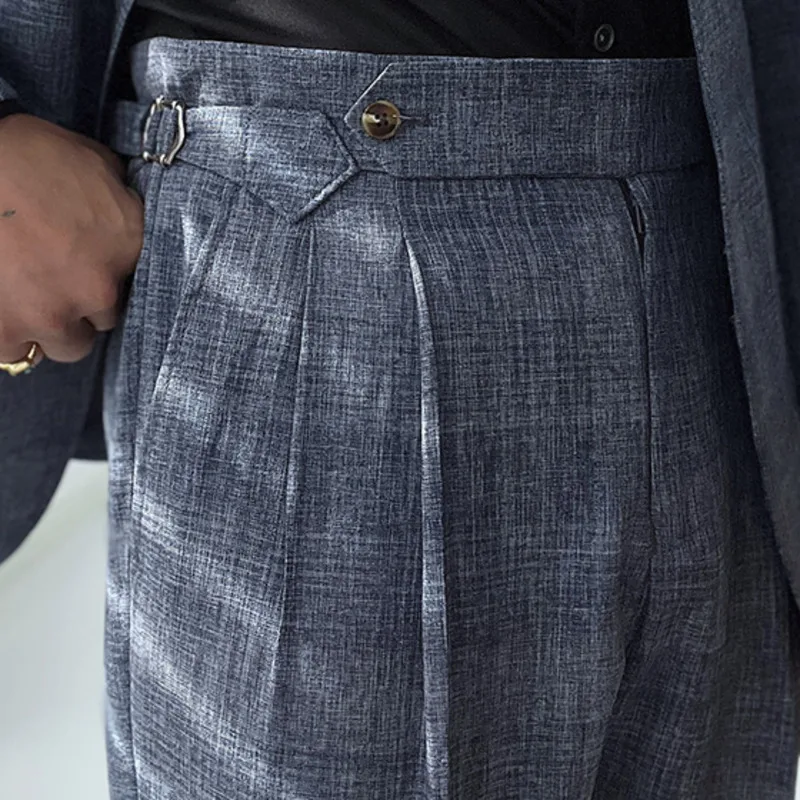 

High Quality Trousers Pant For Man 2022 Office Trouser Men Business Casual Pant British Social Club Outfits Pantalones Hombre