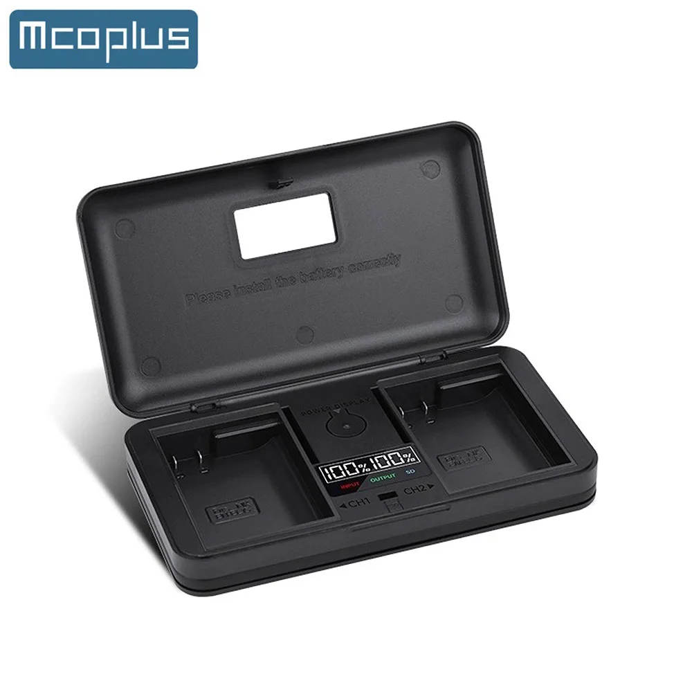 Зарядное устройство Mcoplus EN-EL15 с ЖК-дисплеем и двумя USB-портами для Nikon Z5 Z6 Z7 Z8 D7000 D7100