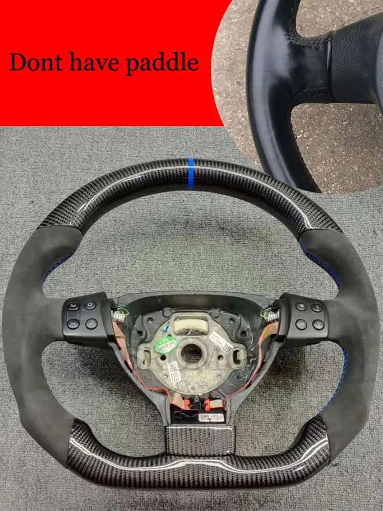 Руль из углеродного волокна алькантары с перфорированной кожей для Volkswagen Golf GTI Mk5