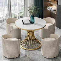 Nordic Marble round side table 1
