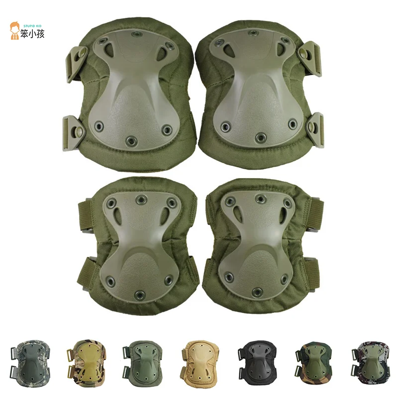 

Tactical Knee Pad Elbow CS Military Protector Army Airsoft Outdoor Sport Hunting Kneepad Safety Gear Knee Protective Pads