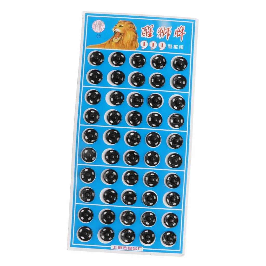 50 комплектов пришивных застежек Meatl кнопки-кнопки для шитья и рукоделия