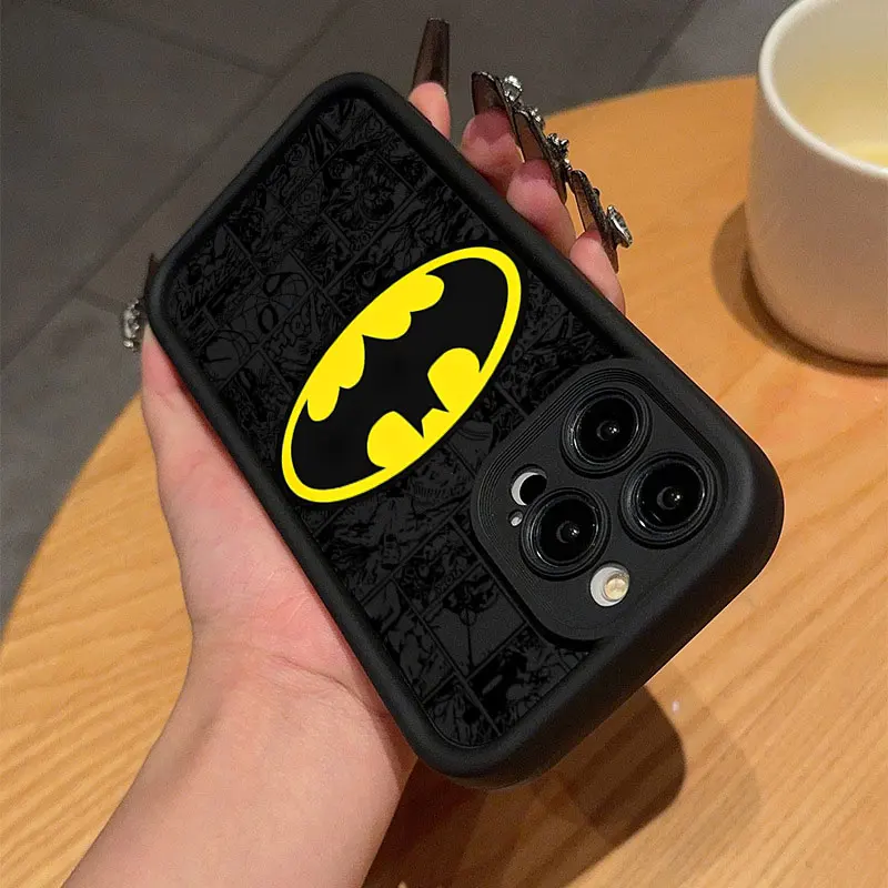 Противоударный силиконовый чехол B-Batmans Hero для iPhone 17 Air, 16E, 15, 14 Plus, 13, 12 Mini, 11 Pro Max (art.: 3920dc74bf99f) - 3920dc74bf99f
