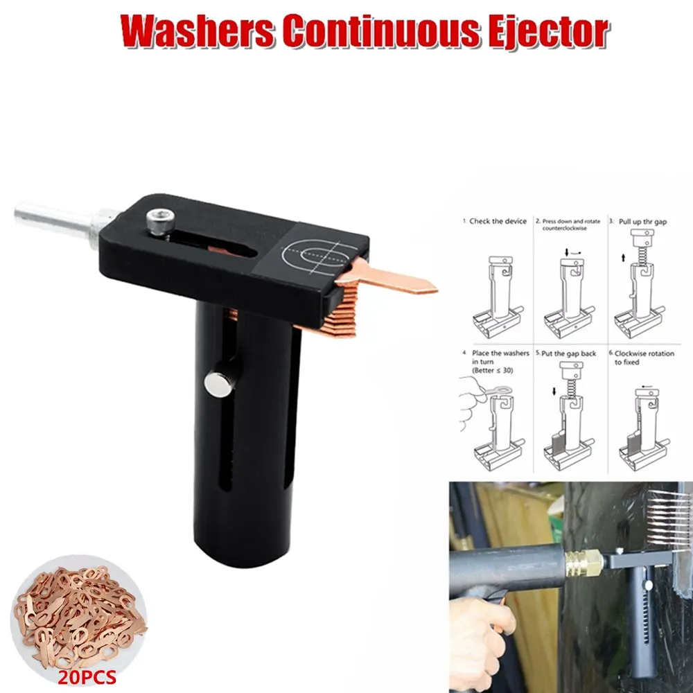 

AU05 -Car Body Repair Tool Spot Welding Dent Puller Ring -Gun Shoot Reload Washers Continuous Ejector with 20Pcs Washers