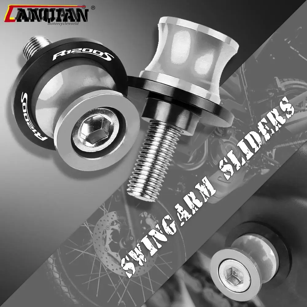 

8 мм аксессуары для мотоциклов CNC алюминиевые катушки с маятниковым рычагом слайдер стенд винты для BMW R1200S R1200 S R 1200 S 1200 S 2006 2007 2008