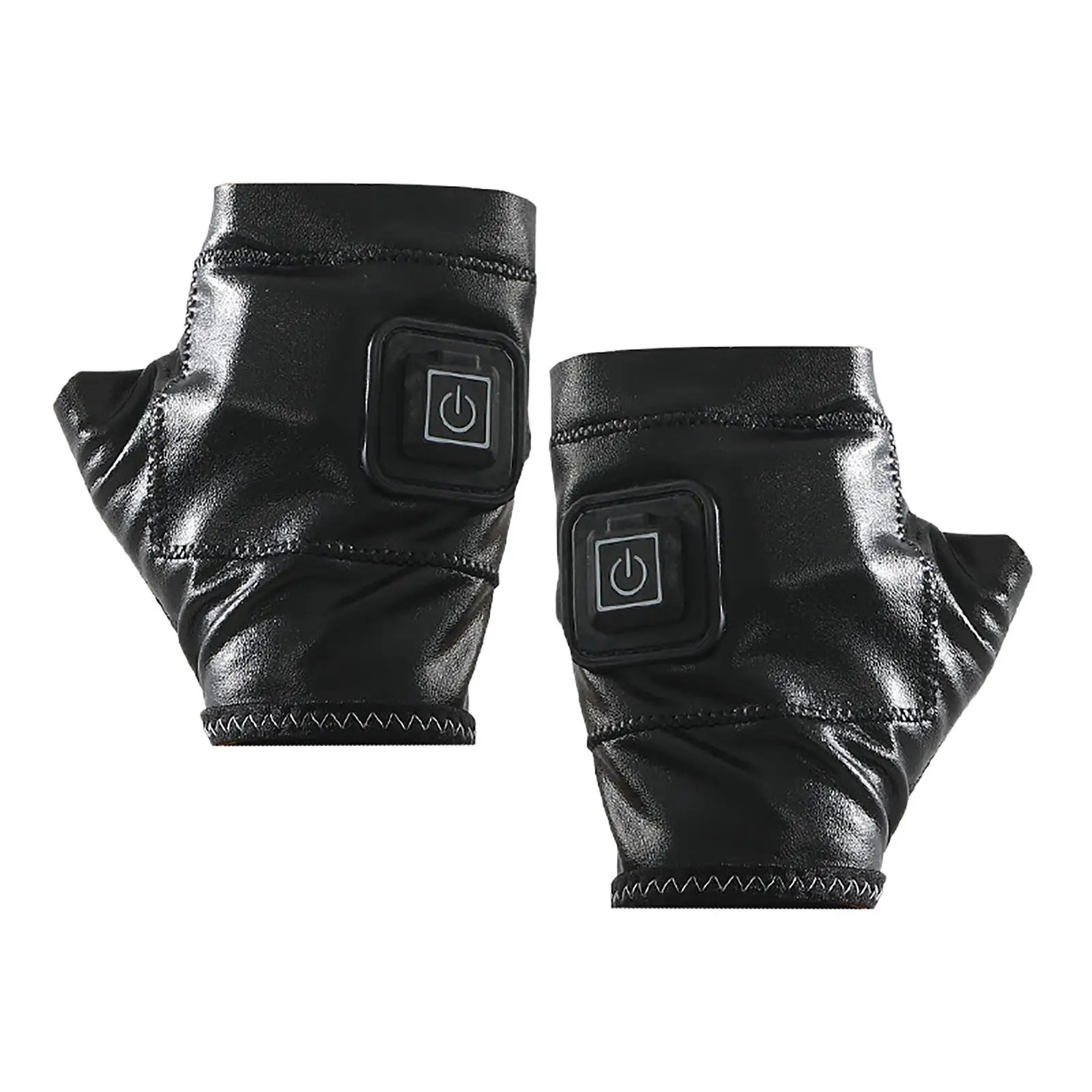 

USB Heated Gloves for Women & Men, Mitten Winter Warm Laptop Gloves, Half Hands Heated Fingerless Heating Hands Warmer