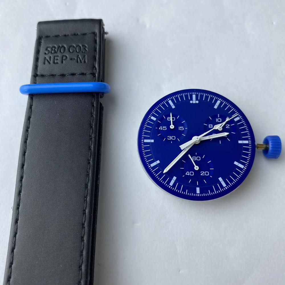 Moon Watch Plastic Case High Quality Waterproof Planet Watch Men Luxury Fashion Creative Quartz Movement Watch Set Accessories