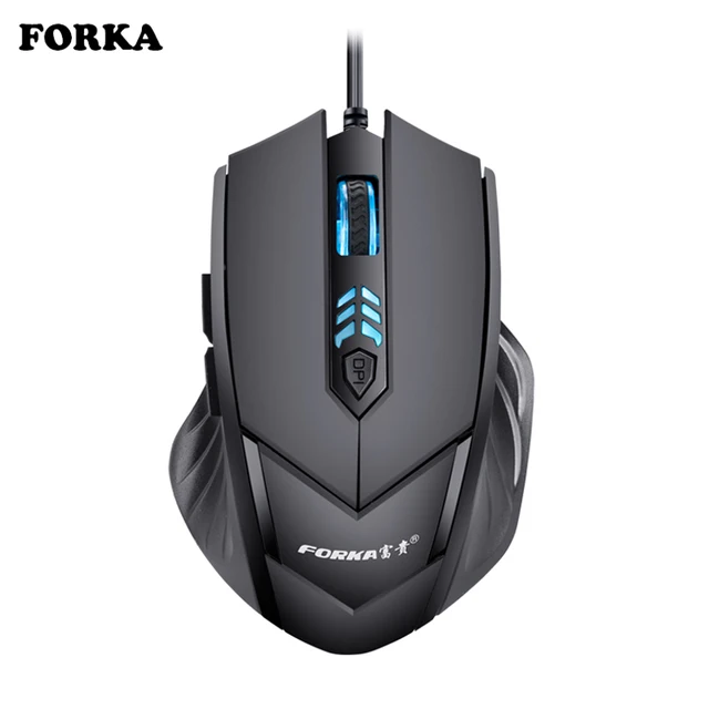 Silent Frosted Ergonomics 2400dpi Adjustment USB 6D Wired Optical Computer Gaming Mouse Mice for Computer PC Laptop for Dota 2 1