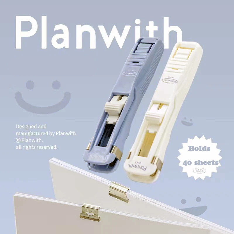 

Reusable Paper Clipper and Refills Set Binder No Hole Binding Clips with Max 40 pages File Index Work Office School Stationery