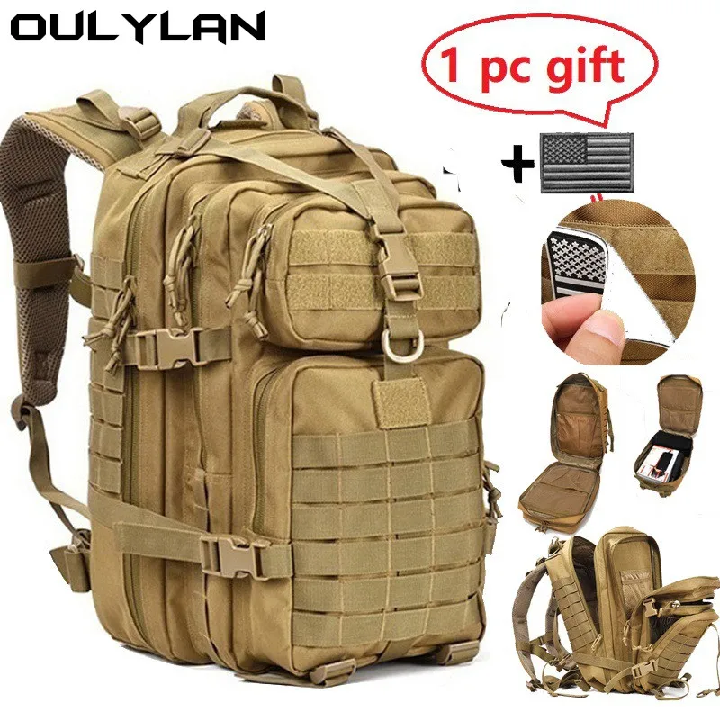 

Oulylan 30L/50L 900D Nylon Waterproof Backpack Outdoor Military Rucksacks Tactical Sports Camping Hiking Trekking Hunting Bag