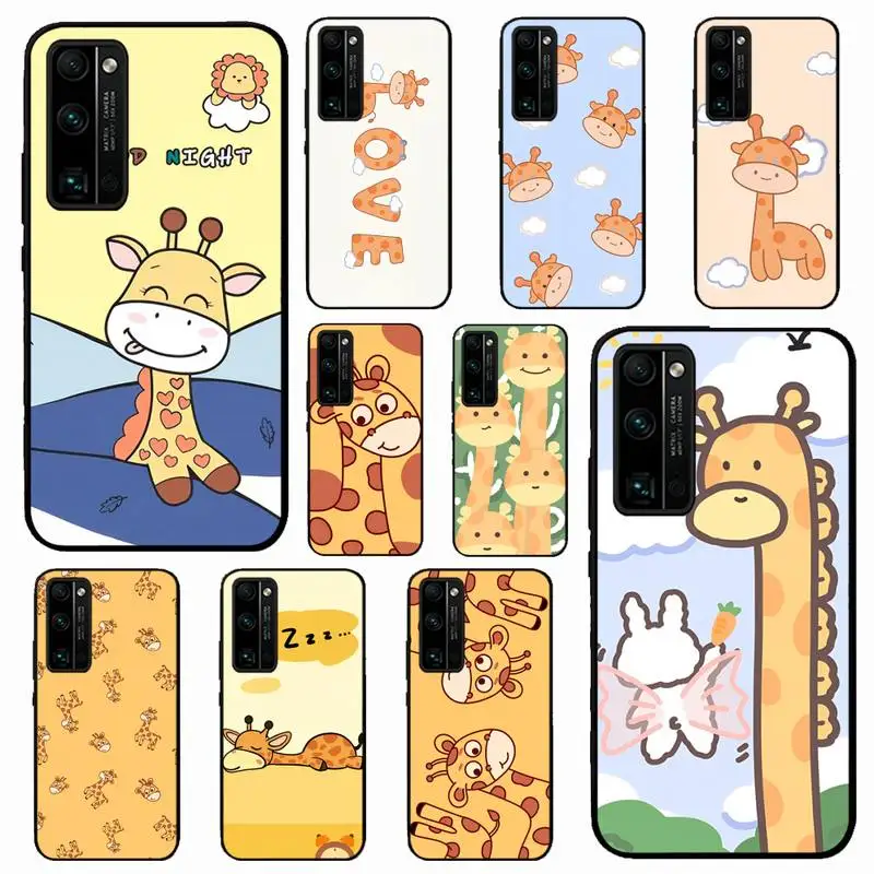 

Ottwn Cute Cartoon Animal Giraffe Phone Case for Huawei Honor 10 i 8X C 5A 20 9 10 30 lite pro Voew 10 20 V30