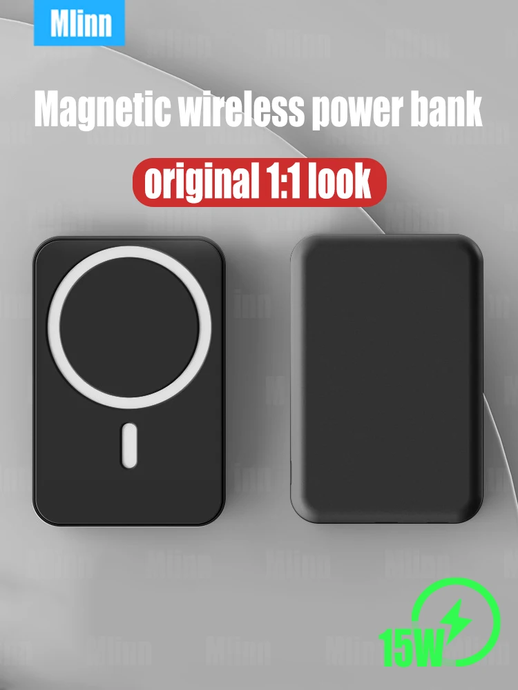 10000mah Magnetic Power Bank 15W Wireless Fast Charge Portable Original Battery Pack Mag Powerbank Safe For iphone 13 12 Airpods