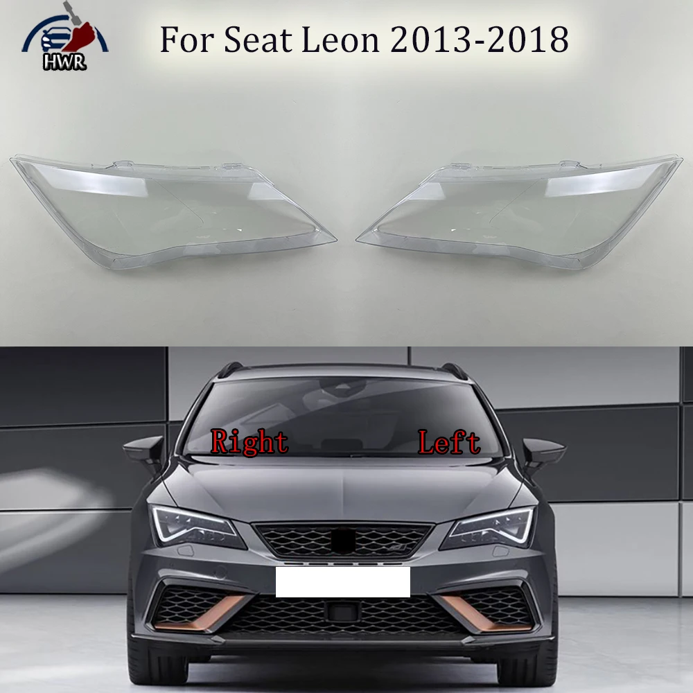 Крышка передней фары прозрачный абажур корпус из плексигласа для Seat Leon 2013 2014 2015