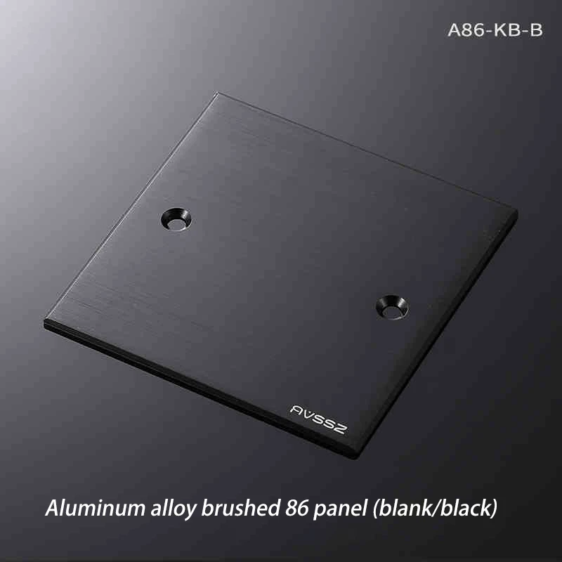 

Мультимедийная настольная информационная коробка из алюминиевого сплава 86, панельный модуль, 1/2/3/4 отверстия/пустая пластина