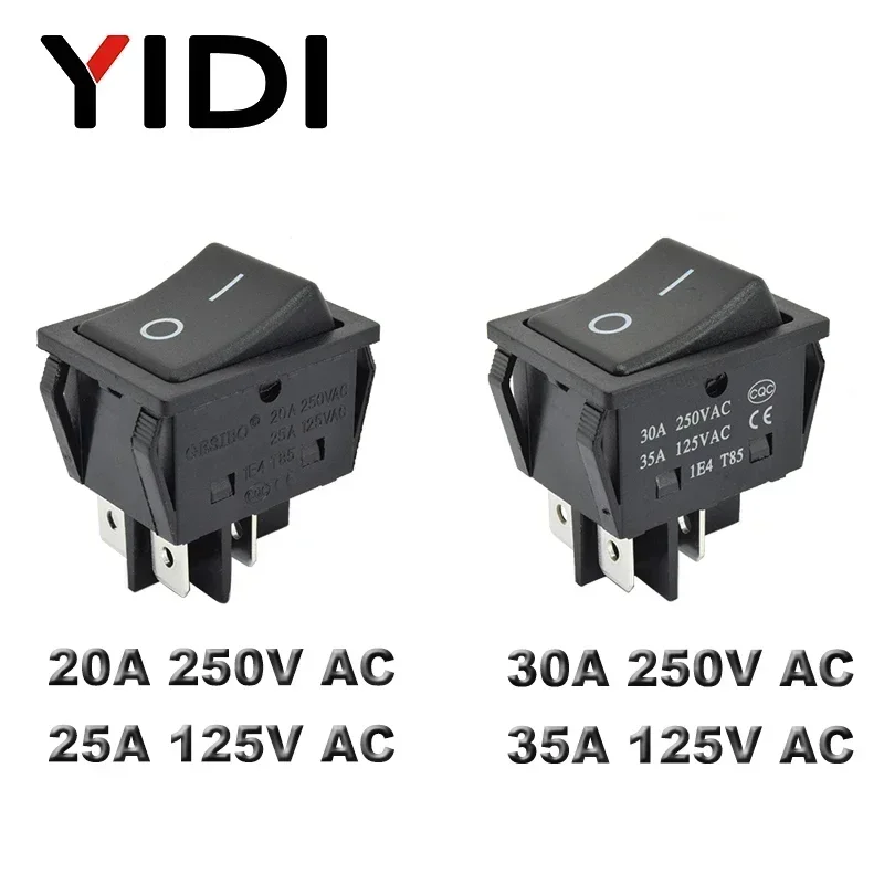 

Переключатель YIDI KCD4-201 зеленый желтый черный 30A 250VAC