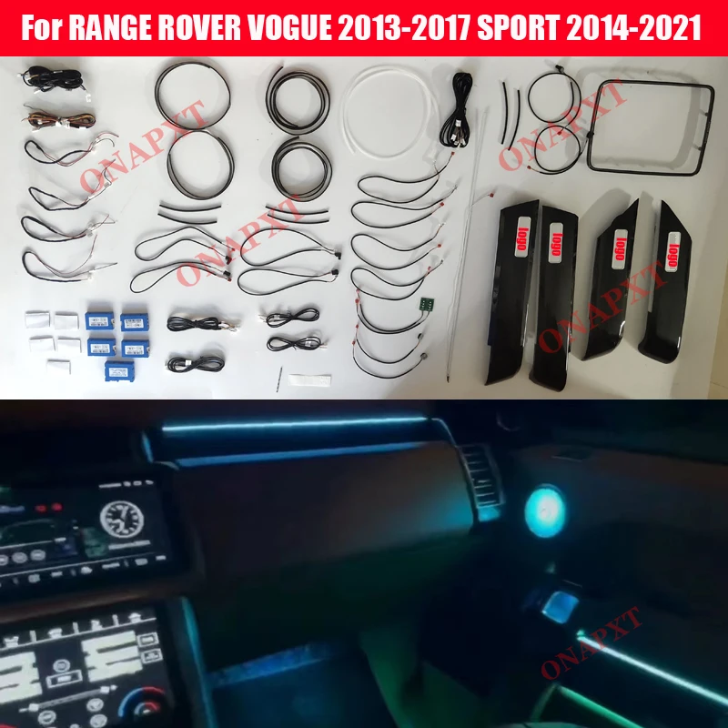 

Auto Car For Range Rover Vogue Sport 2013-2021 LED Atmosphere Lamp illuminated Strip Decorative Ambient Light Speaker Cover