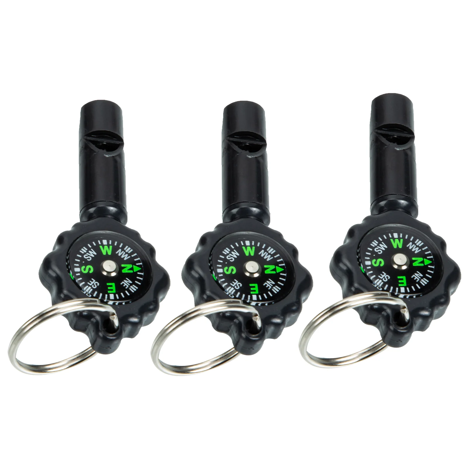 

Whistle Compass Whistles Survivallanyard Emergency Hiking Keychain Training Dog Mini Camping Pocket Outdoor Metal Safety Sports