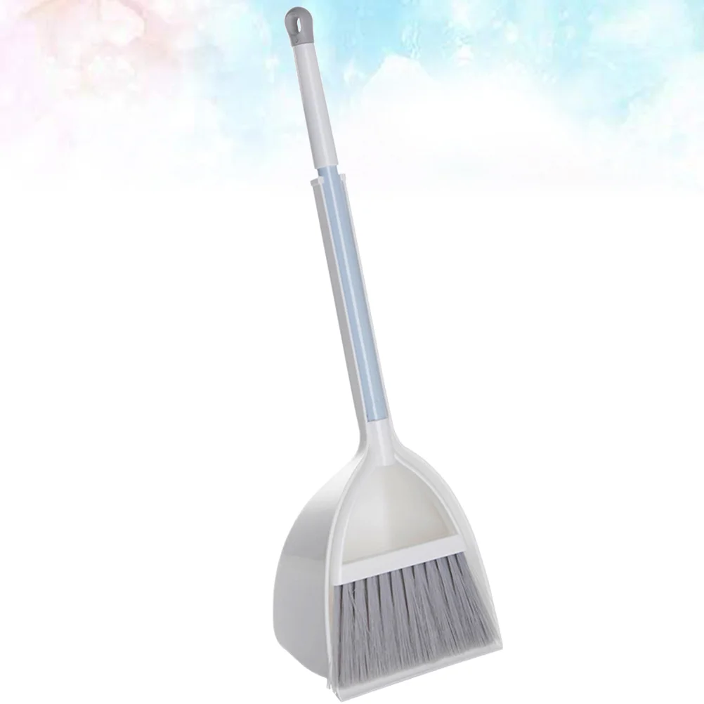

Broom Dustpan Set Mini Kids Handle Brush Pan Kit Cleaning Toy Dust Toddlers Pans Home Toddler Combo Baseboard Cleaner Tool 3