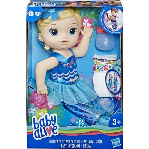 Baby Alive Mermaid Baby - Includes doll, removable top, deta