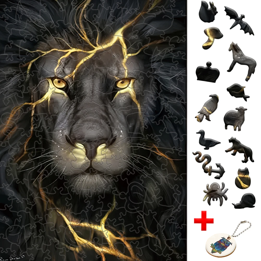 Деревянные игрушки-животные пазлы для родителей и детей деревянные