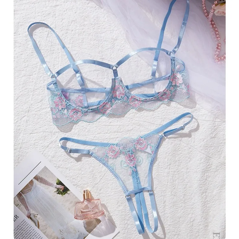 Европейское сексуальное нижнее белье супер горячий бюстгальтер-стринги на