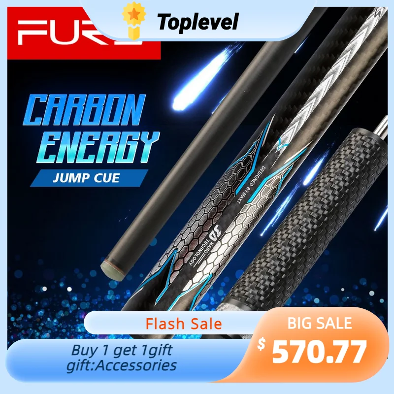 

FURY FS-CFX-N/P Billiard Punch Cue Hell Fire Tip 13mm Tip Carbon Fiber Shaft Billar Tecnologia Break Cue Handmade for Athlete