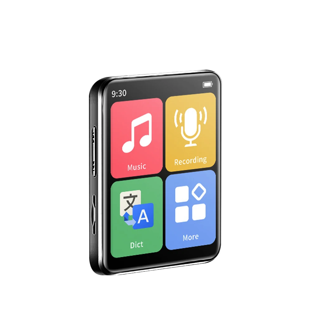 

Портативный MP3-плеер Bluetooth 5,0 музыкальная стерео мини MP4 AVI воспроизведение видео с сенсорным светодиодным экраном FM-радио рекордер для Walkman