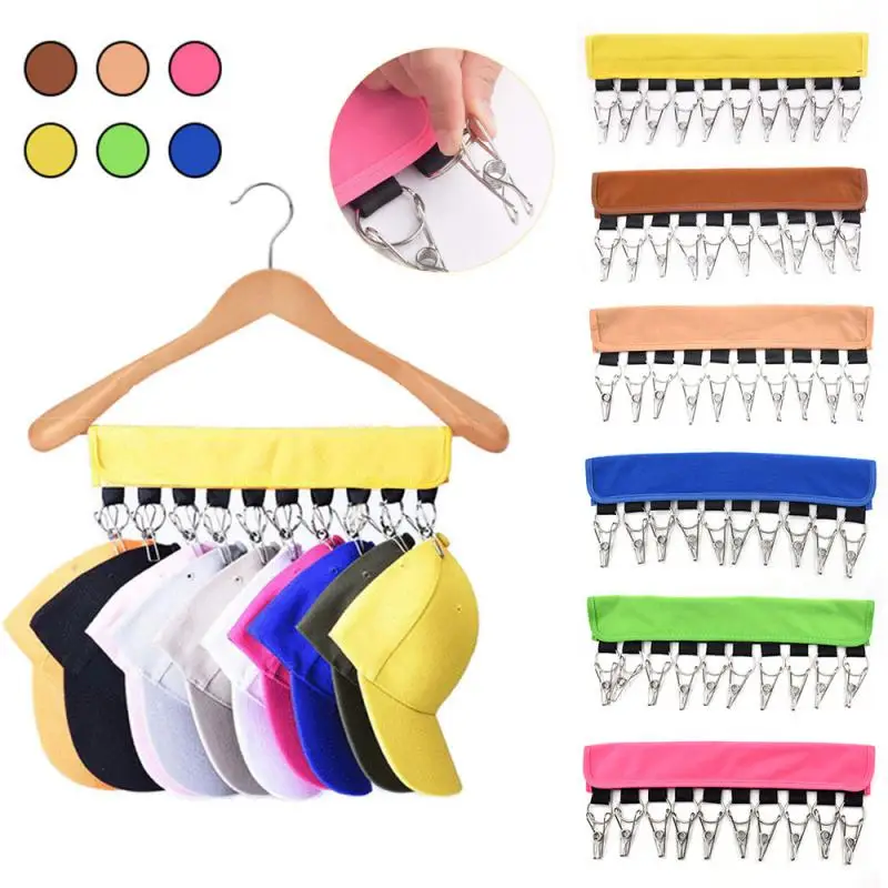 

Multifunction Portable Fabric Hangers Travel Trip Folding Clothes Clips Bathroom Folding Clothes Hat Clip Cloth Hanger Clips