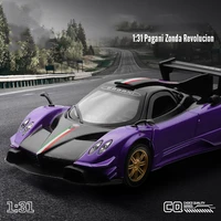 simulation 131 pagani car alloy sports metal diecast car model pull back flashing musical kids toys boys gift collectible
