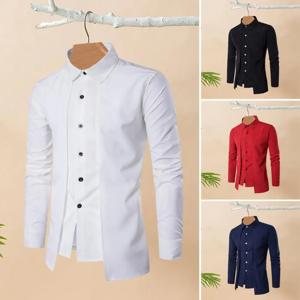 Мужская деловая рубашка легкая мужская стильный мужской однобортный кардиган