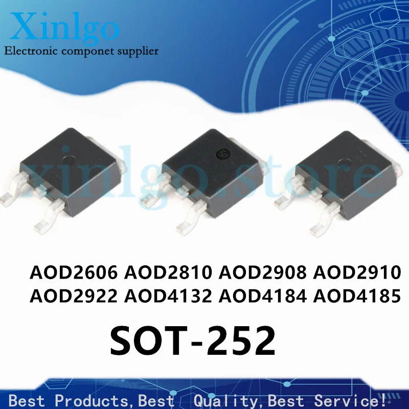 

10 шт. новый оригинальный AOD2606 AOD2810 AOD2908 AOD2910 AOD2922 AOD4132 AOD4184 AOD4185 патч MosfET TO-252